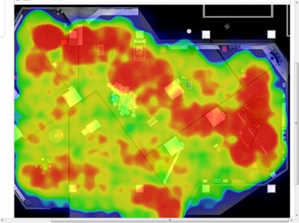 淘寶造物節(jié)buy+購物發(fā)布會展區(qū)客流量熱圖
